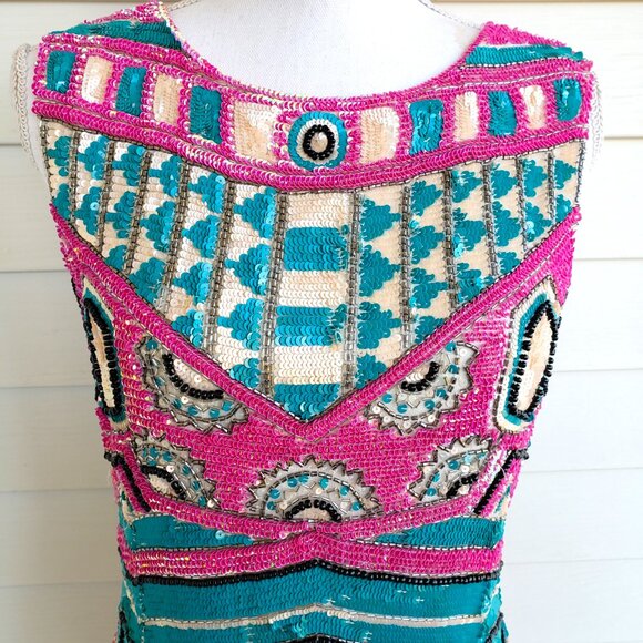 Y2K gorgeous hand sequined dress from Forever Unique London - Picture 2 of 16